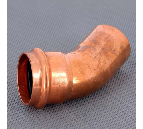 Угол-вставка 45° пресс Viega Profipress 35 мм медь 292539