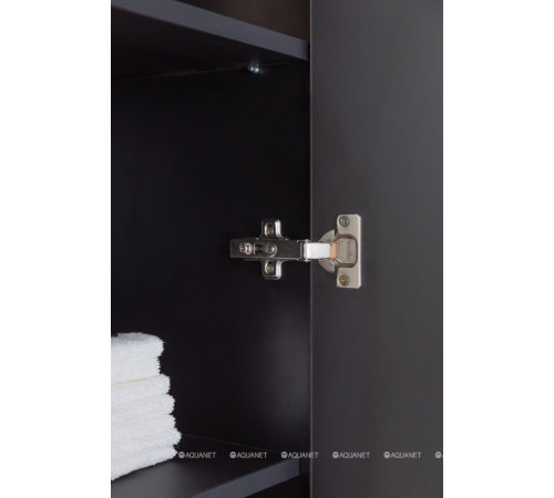 Пенал напольный Aquanet Верона 35 черный матовый 00272431