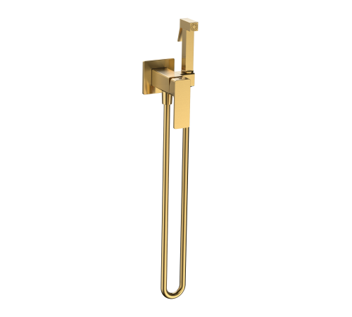 Комплект гигиенического душа Aquanet Savona скрытый монтаж золото шлифованное AQM6817BG