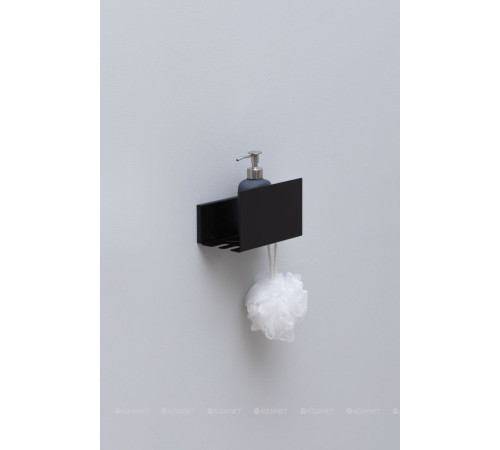 Полка Aquanet Магнум 200х120х100 мм черный матовый 00274190