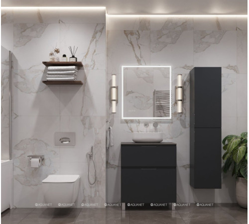 Шкаф-пенал Aquanet Алвита new 35 антрацит 00277559