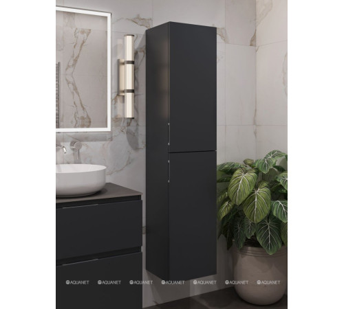 Шкаф-пенал Aquanet Алвита new 35 антрацит 00277559