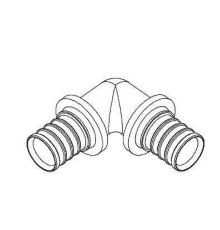 Угольник 90° REHAU RAUTITAN MX 32 мм латунь DZR 11080241001