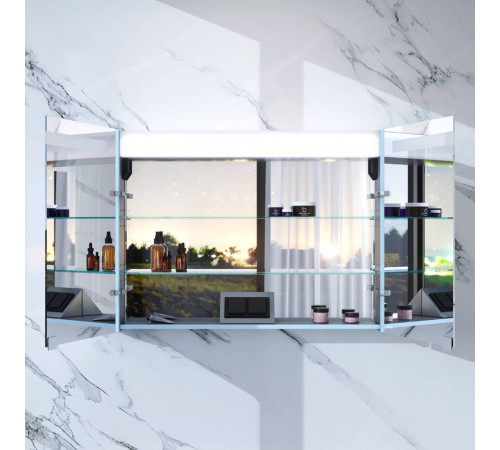 Зеркальный шкаф с подсветкой AM.PM Inspire V2.0 100 см светло-голубой M30MCX1001BG