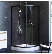 Душевое ограждение AM.PM X-Joy 90х90 см без поддона черный матовый W88G-205-090BT64