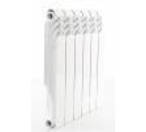 Радиатор биметаллический Gekon BM 350 6 секций боковое подключение gbm35006f RAL 9016