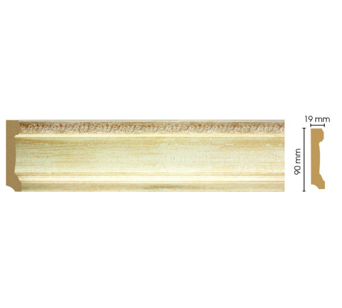 Плинтус напольный DECOMASTER 166-281 90х19х2400 мм MAS36629