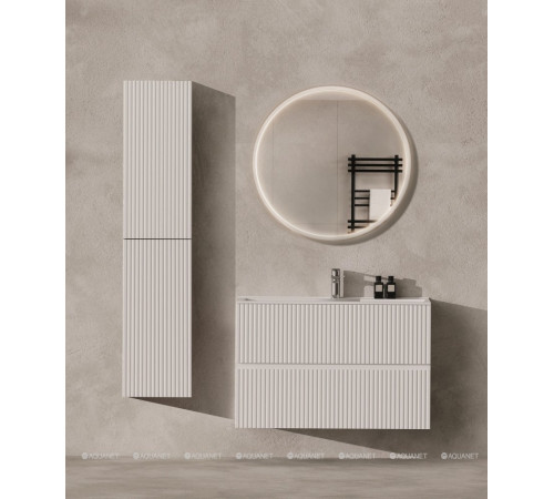 Шкаф-пенал Aquanet Джейн 35 белый матовый 00313289