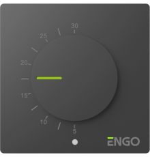 Терморегулятор непрограммируемый ENGO Controls ESIMPLE230B проводной 230 В черный ESIMPLE230B
