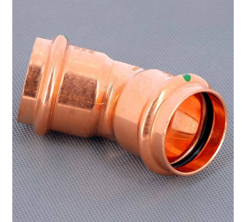 Угол пресс 45° Viega Profipress 42 мм медь 292386