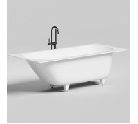 Ванна встраиваемая Salini Ornella 180х80х60 см овальная чаша S-Sense белый глянцевый комплект 102412G