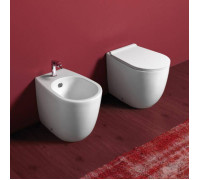 Биде напольное Simas Vignoni 56х36.5 см 1 отверстие белое VI04 bi