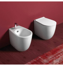 Биде напольное Simas Vignoni 56х36.5 см 1 отверстие белое VI04 bi