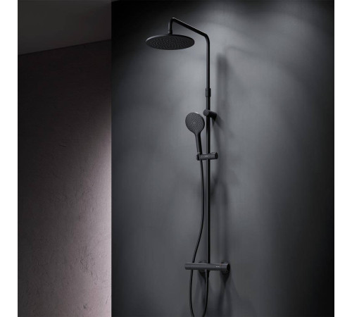 Душевая система AM.PM Like с термостатом черный матовый F0780422
