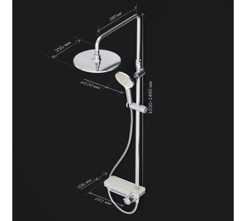 Душевая система AM.PM Like F0780700