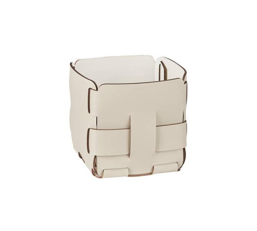 Корзинка ADJ Mini Bottega 12х12х13 см панна котта/белый 1013.16/10