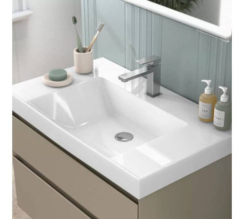 Раковина подвесная Kerama Marazzi Cubo 80.5х48.5 см белый глянцевый CU.wb.80