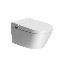 Унитаз-биде подвесной GSI WClean безободковый 590х375 мм белый матовый 7418K09