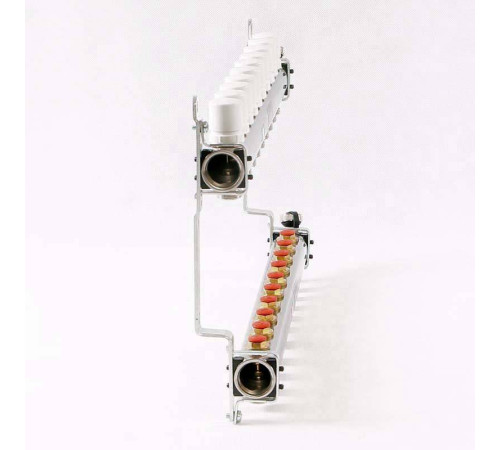 Коллекторная группа из нержавеющей стали Uni-Fitt 315S с регулировочными и термостатическими вентилями 1 x 3/4 EK 10 выходов 451I4310