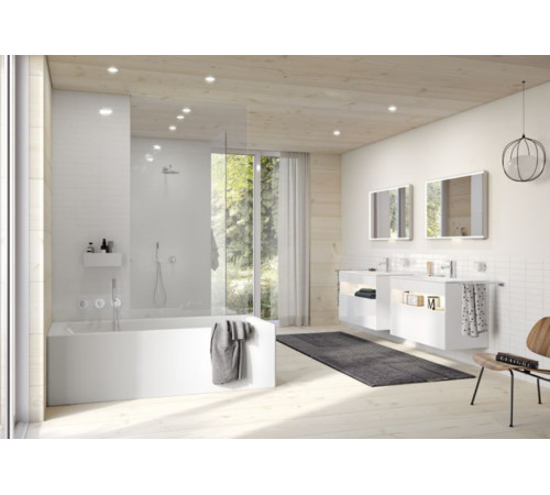 Тумба под раковину KEUCO STAGELINE 1000x490x625 мм 1 ящик с сифоном белый 32872 300000