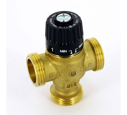 Клапан термосмесительный Uni-Fitt 1 30-65°C Kvs 2.3 смешение в центр 353G2440