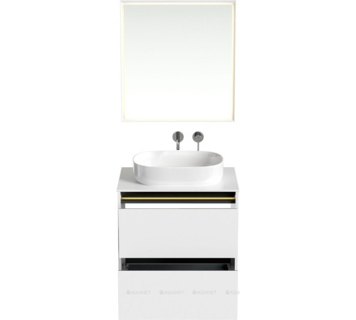 Тумба Allen Brau Activity 70 см белый матовый черный браш 1.34003.WM