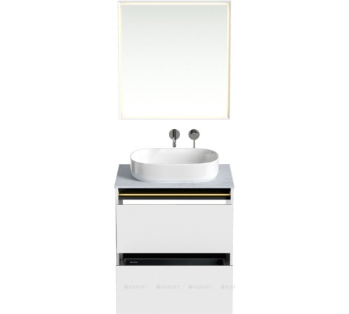 Тумба Allen Brau Activity 70 см белый матовый черный браш 1.34003.WM