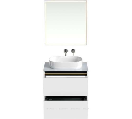 Тумба Allen Brau Activity 70 см белый матовый черный браш 1.34003.WM