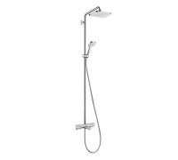 Душевая система Hansgrohe Croma E 280 1jet Showerpipe с термостатом для ванны хром 27687000