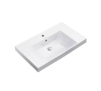 Раковина подвесная Kerama Marazzi Cubo 80.5х48.5 см белый глянцевый CU.wb.80