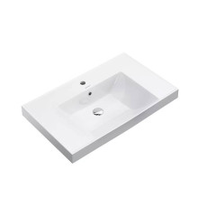 Раковина подвесная Kerama Marazzi Cubo 80.5х48.5 см белый глянцевый CU.wb.80