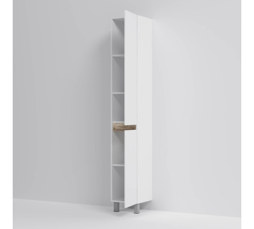 Шкаф-пенал напольный AM.PM X-Joy правый 30 см белый глянец M85ACSR0306WG