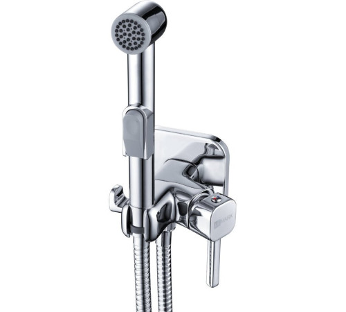 Смеситель для биде Lemark Solo встраиваемый с гигиеническим душем хром LM7165C