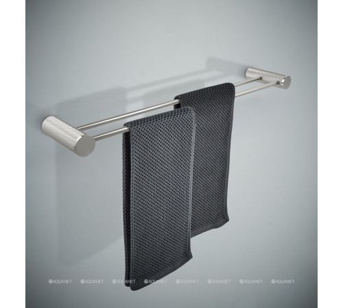 Держатель для полотенец Allen Brau Priority 4.0 двухрядный 600x113x35 мм брашированный никель 6.31C12-BN