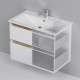 Тумба под раковину подвесная AM.PM X-Joy 80 см 2 ящика белый глянец M85AFHX0802WG