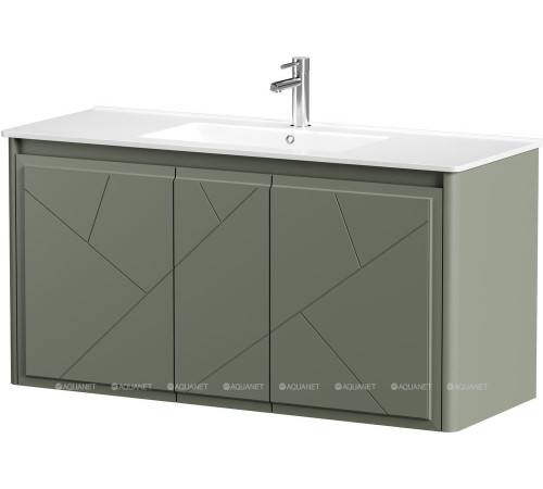 Тумба Allen Brau PARIS 120 см с распашными фасадами олива матовый 1.360004.CGM