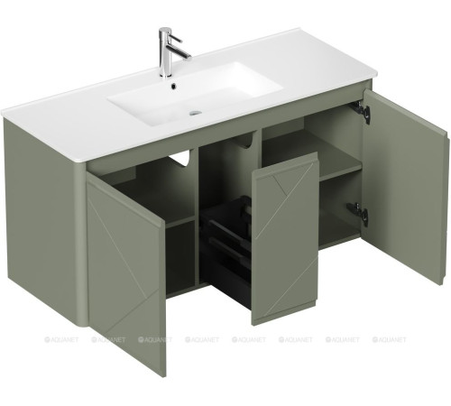 Тумба Allen Brau PARIS 120 см с распашными фасадами олива матовый 1.360004.CGM