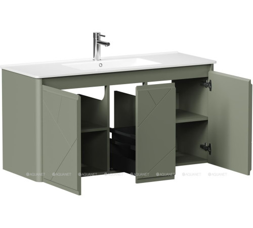 Тумба Allen Brau PARIS 120 см с распашными фасадами олива матовый 1.360004.CGM