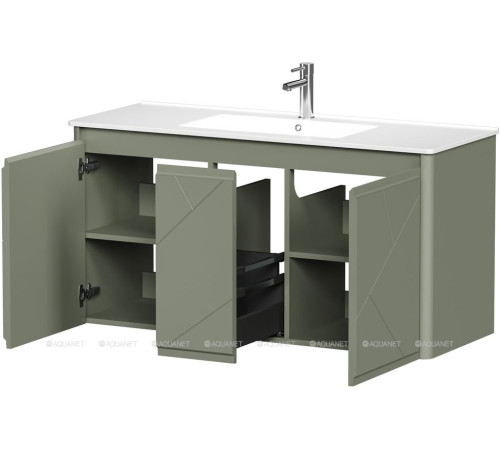 Тумба Allen Brau PARIS 120 см с распашными фасадами олива матовый 1.360004.CGM