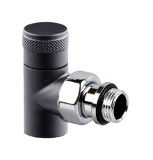 Клапан запорный угловой SR Rubinetterie Tondera 1/2 черный матовый 0670-1500VC0S