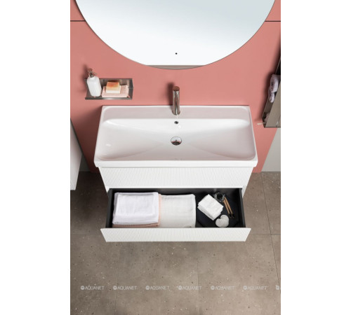 Тумба с раковиной Aquanet Альтера 70 белый матовый 00340886