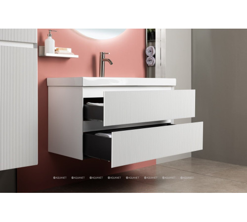 Тумба с раковиной Aquanet Альтера 70 белый матовый 00340886
