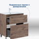 Тумба с раковиной Aquanet Алвита new 50 Flat напольная 2 ящика дуб веллингтон табак 00345674