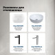 Столешница Aquanet Flat 70 с отверстием слева мрамор 00345778