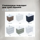 Столешница Aquanet Flat 70 с отверстием слева мрамор 00345778