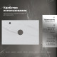 Столешница Aquanet Flat 70 с отверстием слева мрамор 00345778
