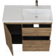 Тумба под раковину Aquanet Nova Lite 2.0 100 R напольная дуб рустикальный 00346347