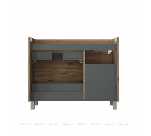 Тумба под раковину Aquanet Nova Lite 2.0 100 R напольная дуб рустикальный 00346347