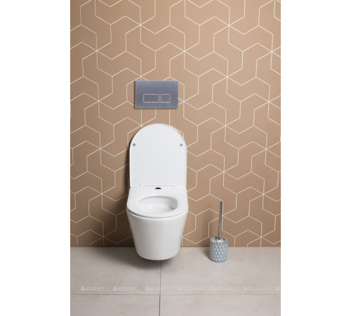 Унитаз подвесной Aquanet Atago 3.0 W SHORT TORNADO с сиденьем Soft Close 00348006