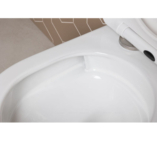 Унитаз подвесной Aquanet Atago 3.0 W SHORT TORNADO с сиденьем Soft Close 00348006